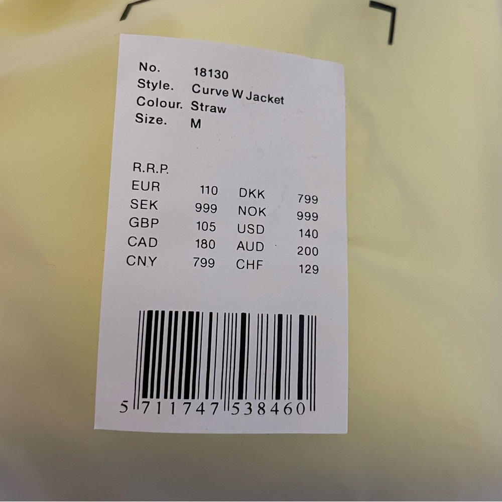 NWT Curve Women’s Rains Waterproof Raincoat Yellow Hooded Trench Coat Size M - Picture 5 of 11